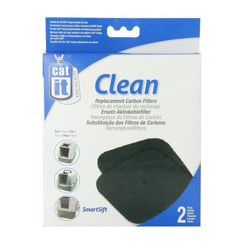 Refill 2 charcoal filters for toilet