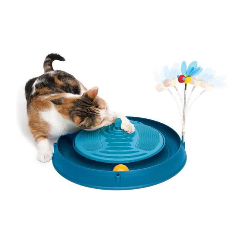 CAT IT 3-in-1 circuit with ball, massage band and catnip - Ø 36 cm -