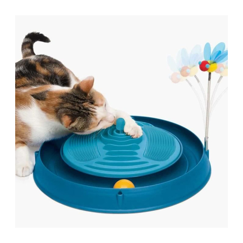 CAT IT 3-in-1 circuit with ball, massage band and catnip - Ø 36 cm -