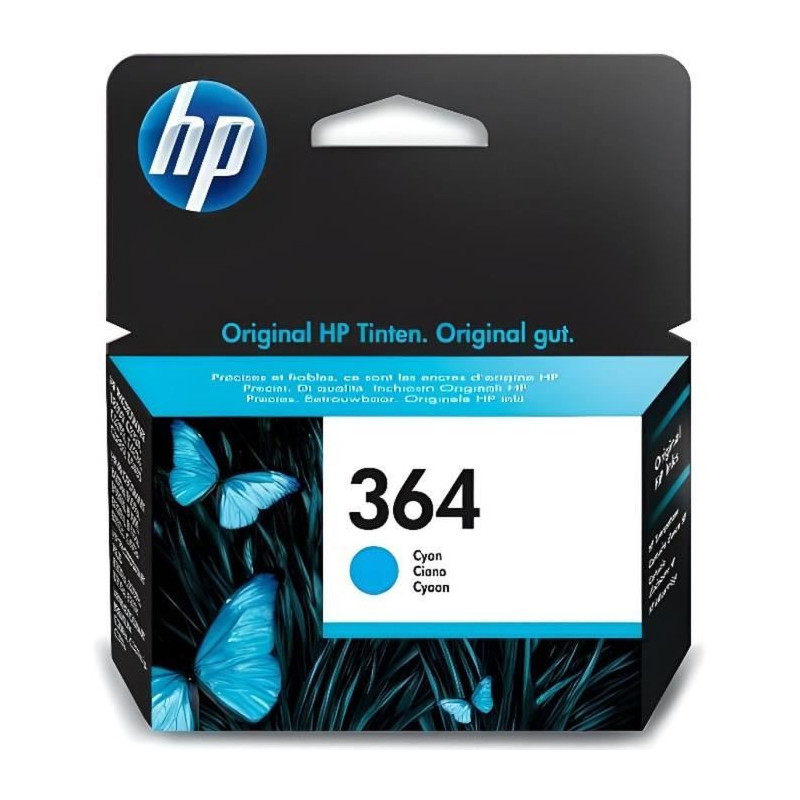 HP 364 Genuine Cyan Ink Cartridge for HP DeskJet 3070A and HP Photosma