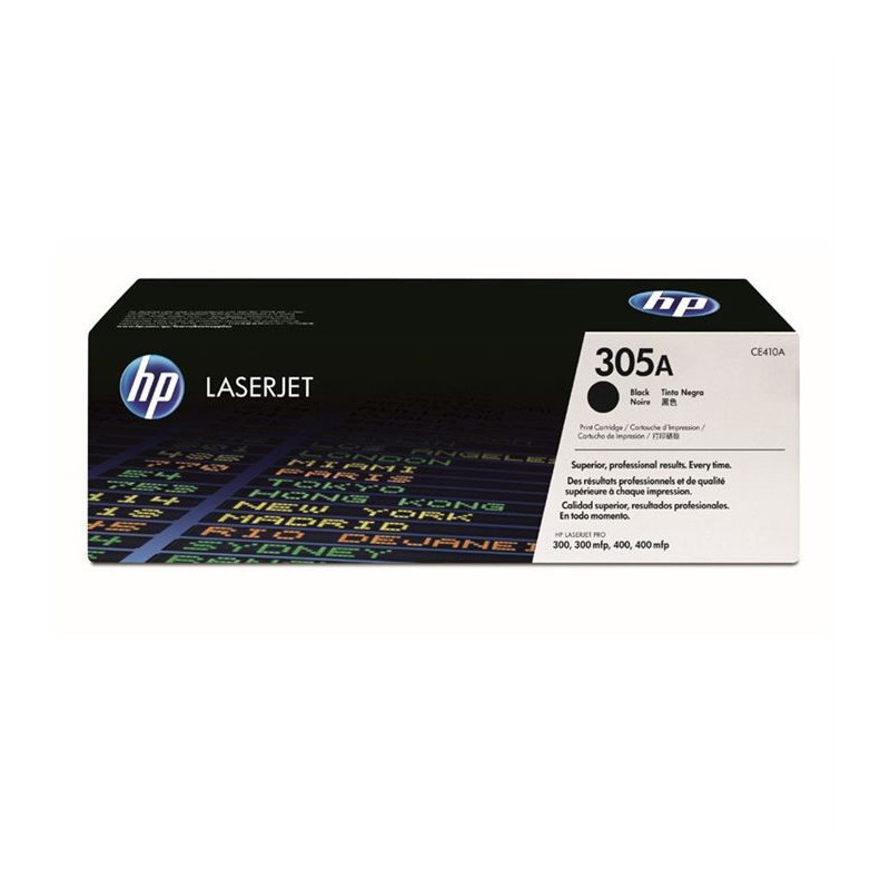 HP 305A Black Original LaserJet Toner Cartridge (CE410A) for HP LaserJ