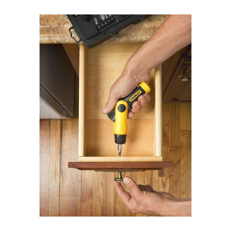 Articulated Pistol Ratchet Bit Screwdriver - 25 pcs
