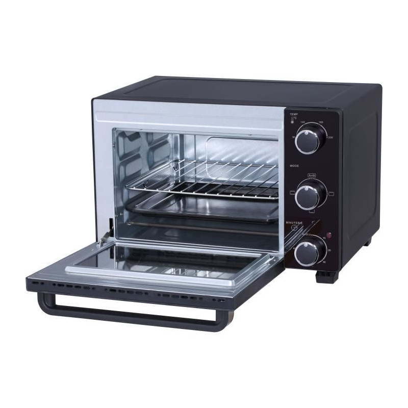 Continental Edison CEMF22B - Electric minifour 22L Black - 1300W - Rot