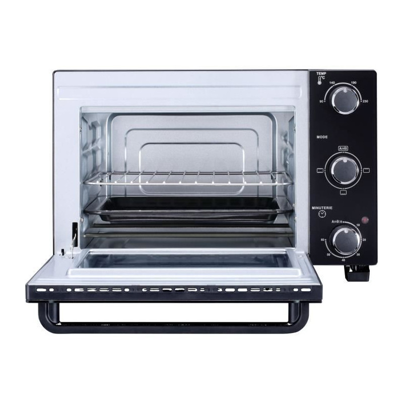 Continental Edison CEMF22B - Electric minifour 22L Black - 1300W - Rot