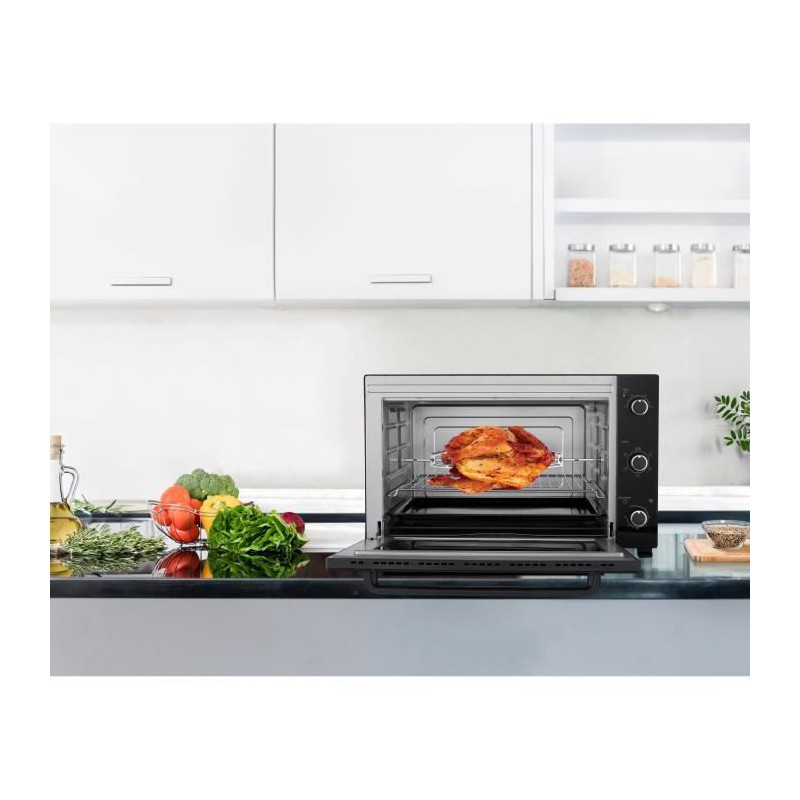 Electric mini oven - Fan-assisted - CONTINENTAL EDISON - CEMF80B - Bla