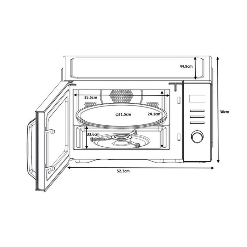 Microwave - CONTINENTAL EDISON - CEMO29BC - 29 l - Combination - Black