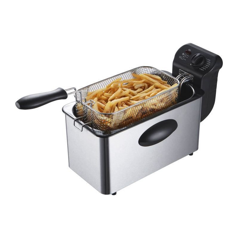 Frying 3 L Continental Edison SURFR3IN2 - 2000W - stainless steel