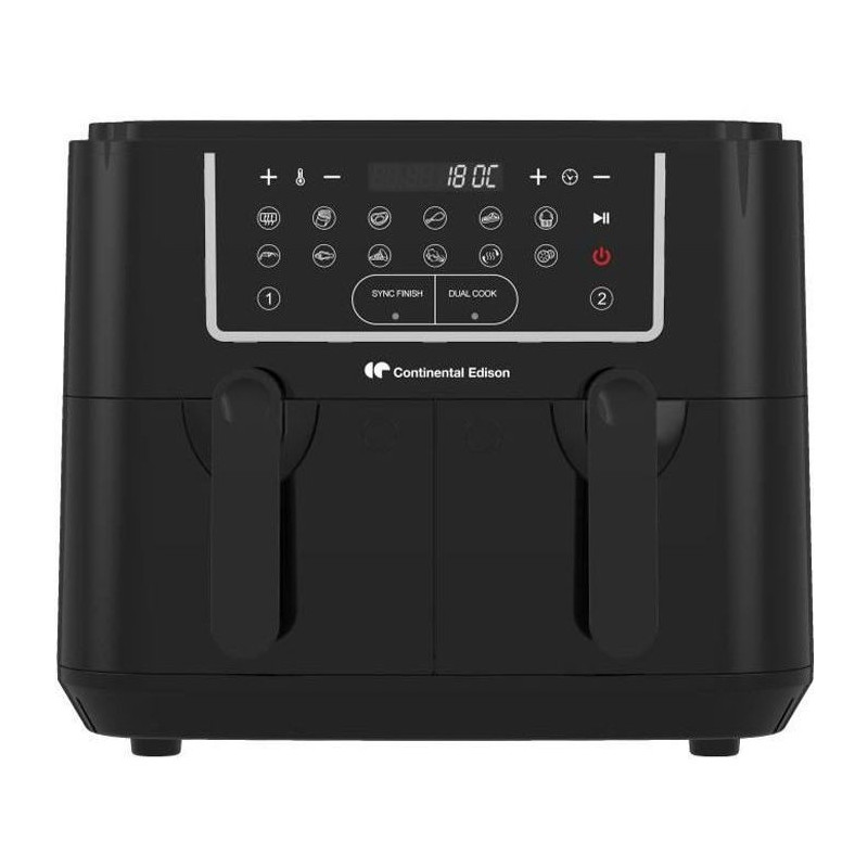 CONTINENTAL EDISON Oil-Free Air Fryer - RFRSH24002CB - 9 L - Double tr
