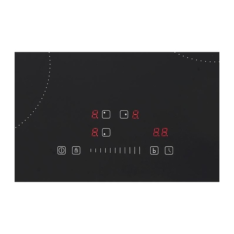 Continental Edison 3-burner induction hob - 3 timers - 3 boosters - bl