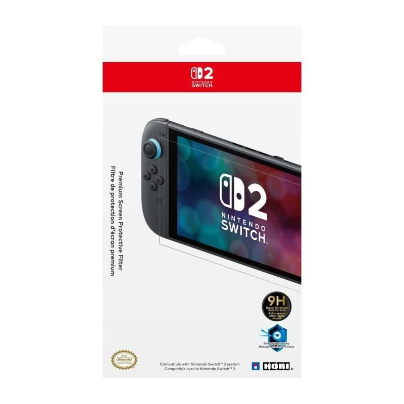 Premium Tempered Glass Screen Protector - HORI - Nintendo Switch 2 - A