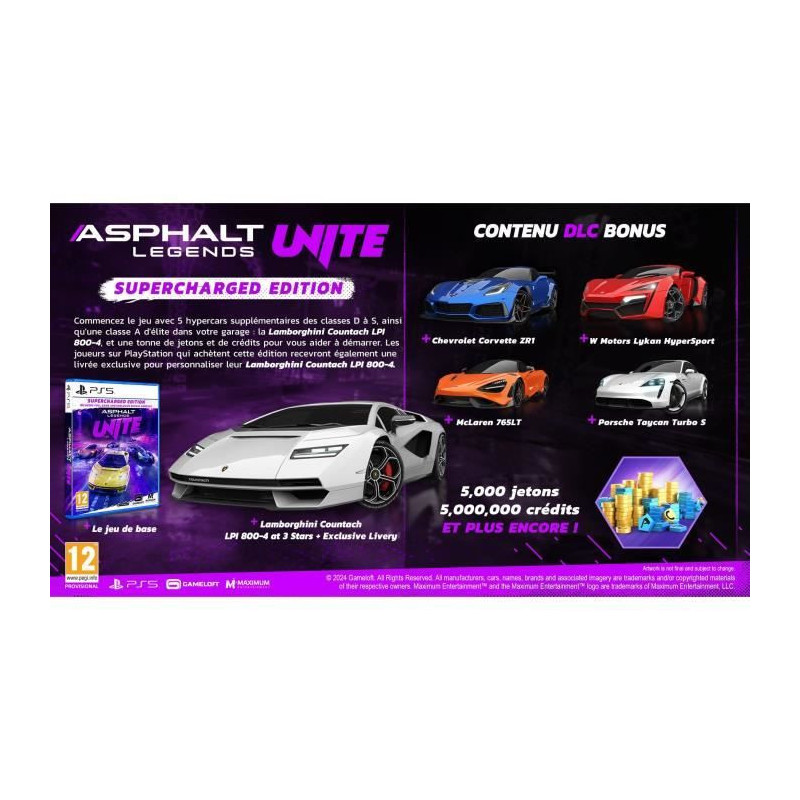 Asphalt Legends Unite - PS5 Game - Supercharged Edition