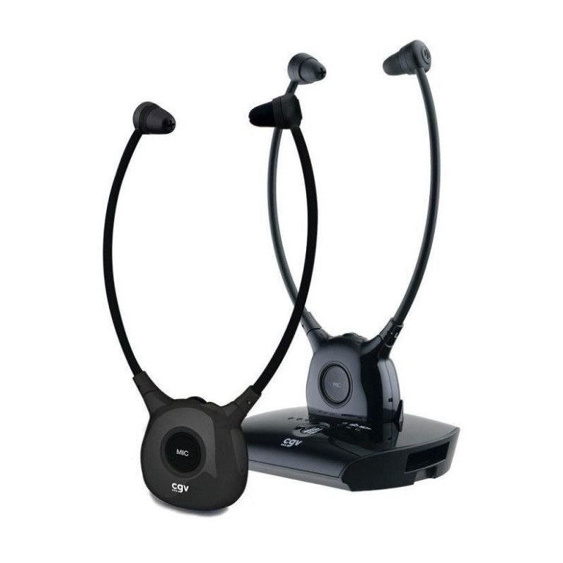 Wireless TV/HIFI headphones - CGV - DOLFIN ONYX DUO - Hearing aid - In