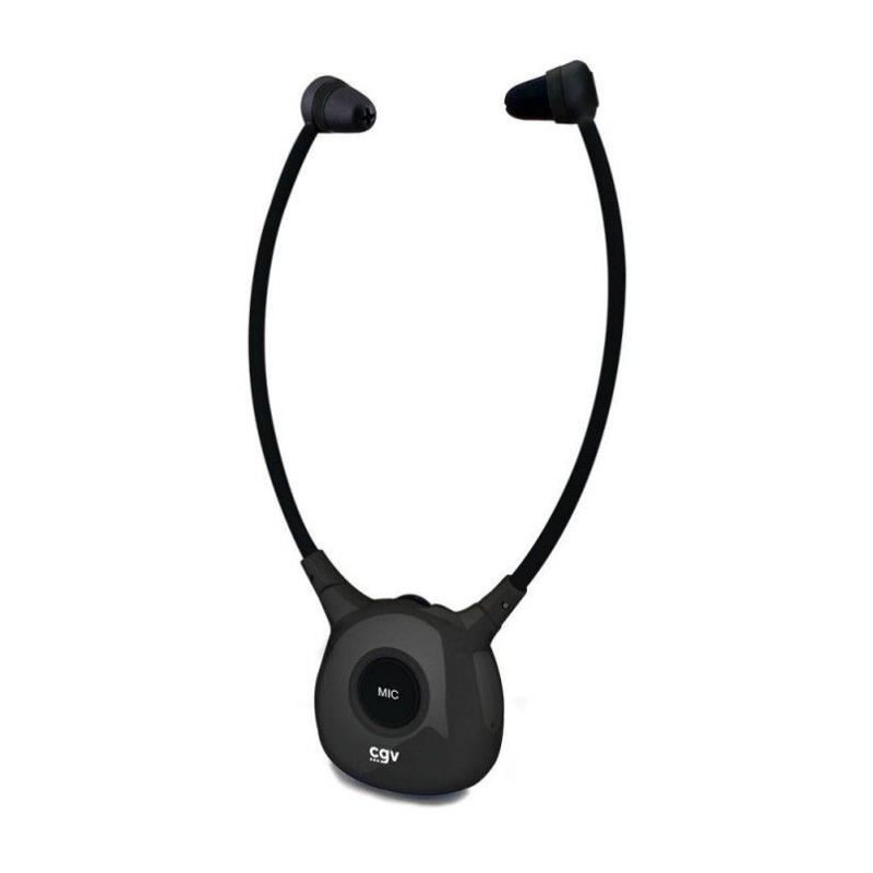 Wireless TV/HIFI headphones - CGV - DOLFIN ONYX DUO - Hearing aid - In