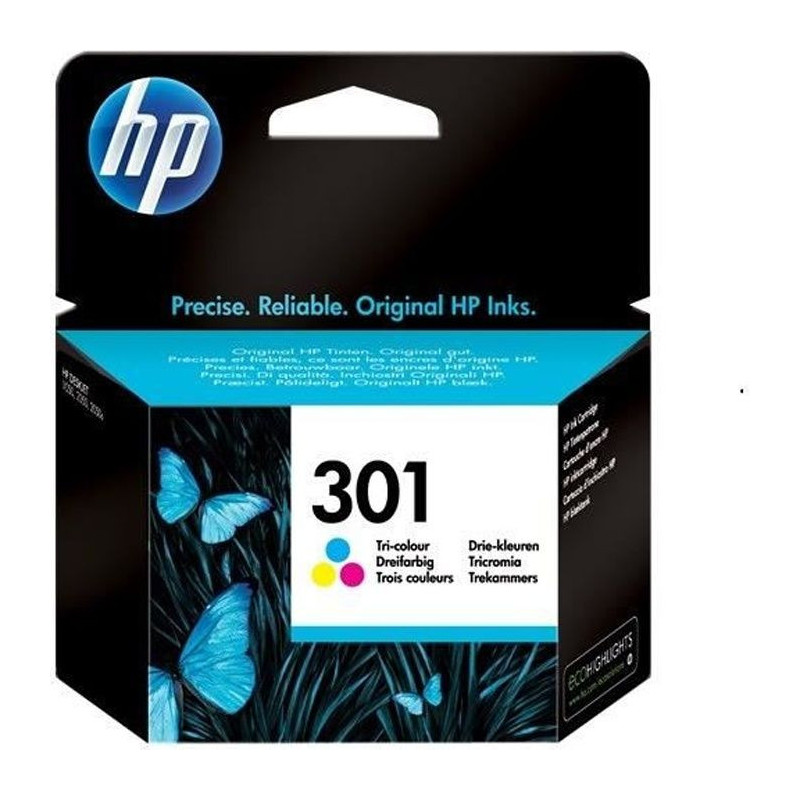 HP 301 Genuine Three-color Ink Cartridge for HP Envy 4505 and HP DeskJ