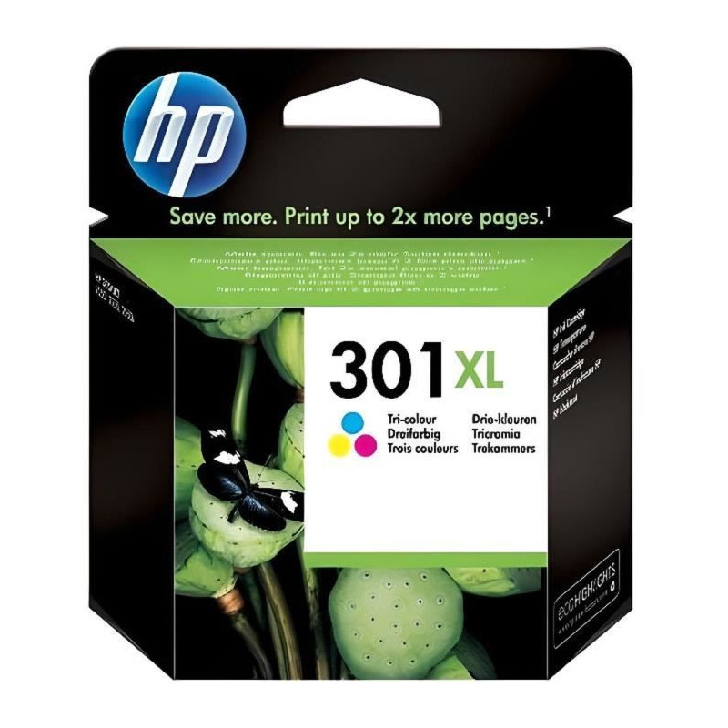 HP 301XL Genuine Three-Color Ink Cartridge for HP Envy 4505 and HP Des