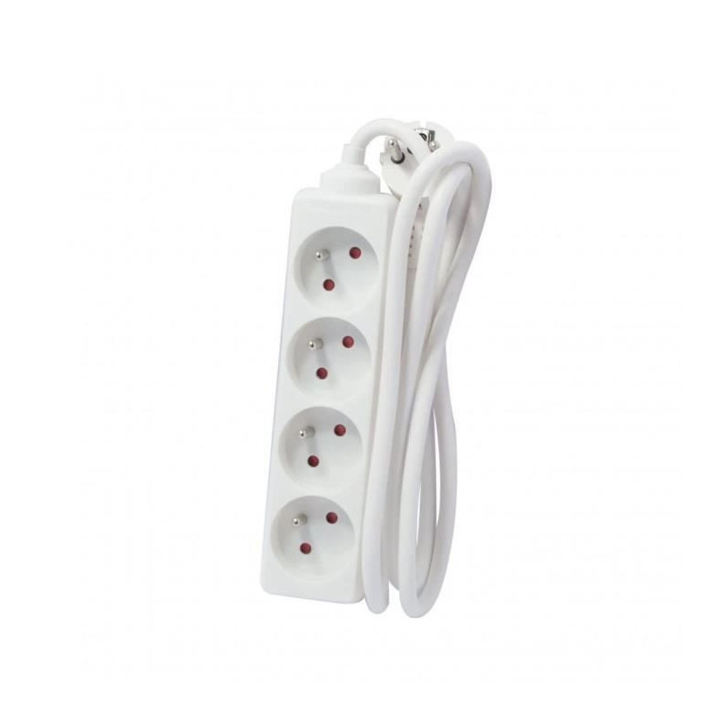 Chacon Party Multiprise Bloc 4 sockets 16a 5m White