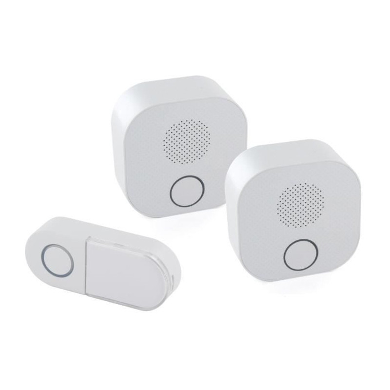 CHACON Wireless chime kit with 2 DIO Design receivers 200m