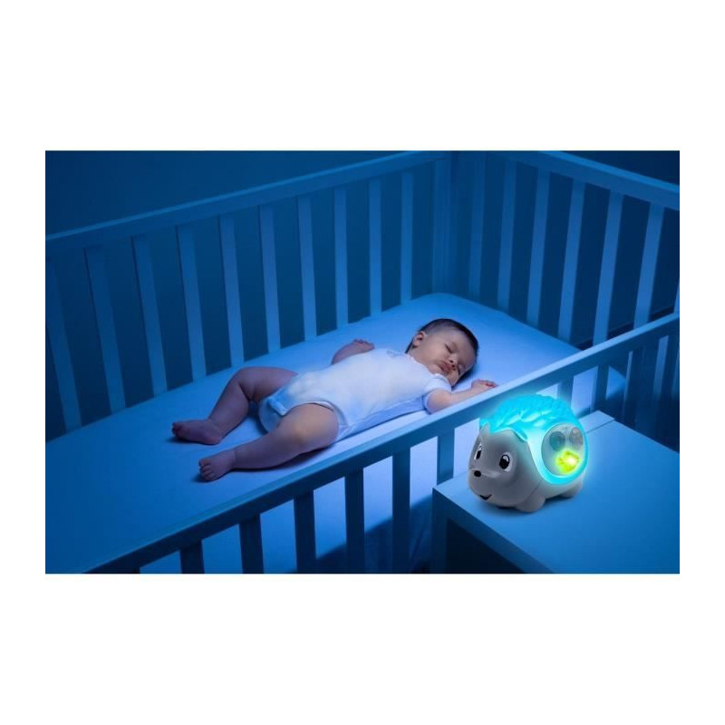 Sensory Hedgehog Activity Toy/Night Light - CHICCO - Day&Night - Blue
