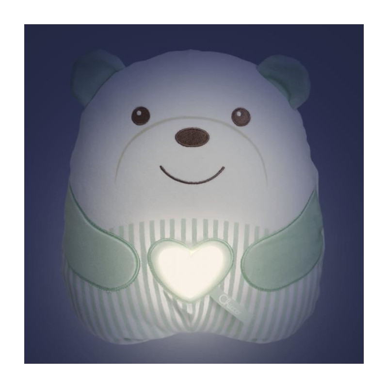 Soft Teddy Bear Plush - CHICCO - Green - From birth