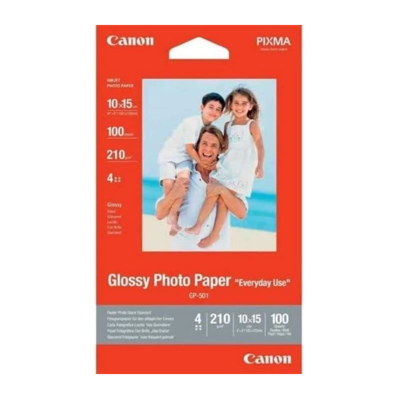 Canon Glossy Photo Paper GP-501 - 210g - 100 Sheets - 10x15 cm