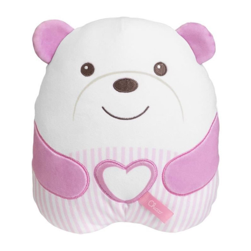 Soft Teddy Bear Plush - CHICCO - Pink - From birth