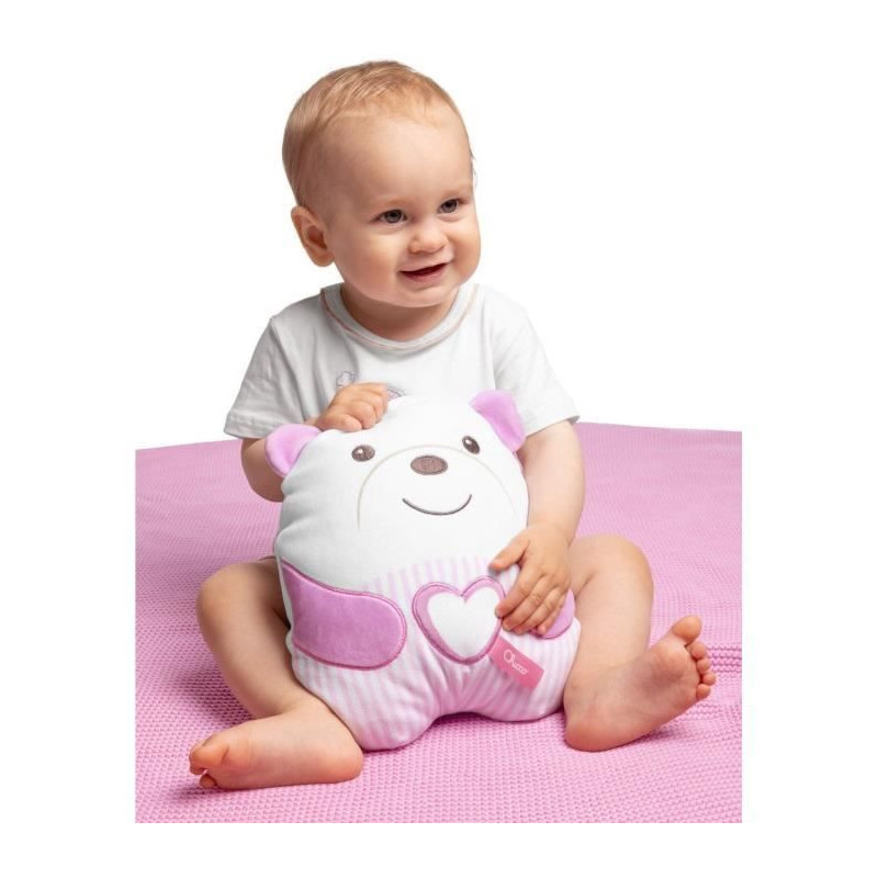 Soft Teddy Bear Plush - CHICCO - Pink - From birth
