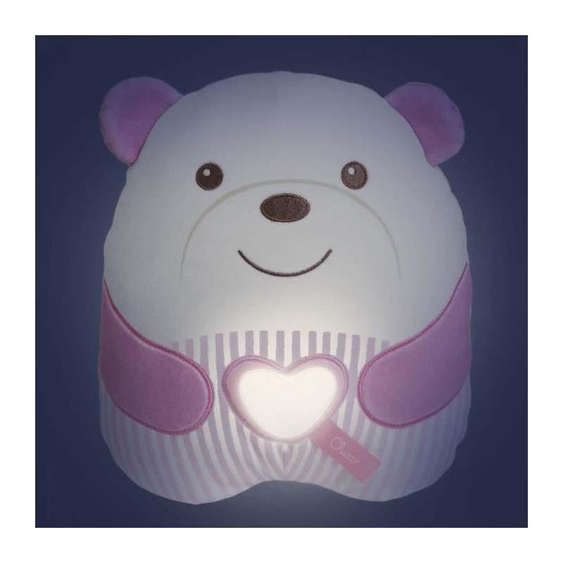 Soft Teddy Bear Plush - CHICCO - Pink - From birth
