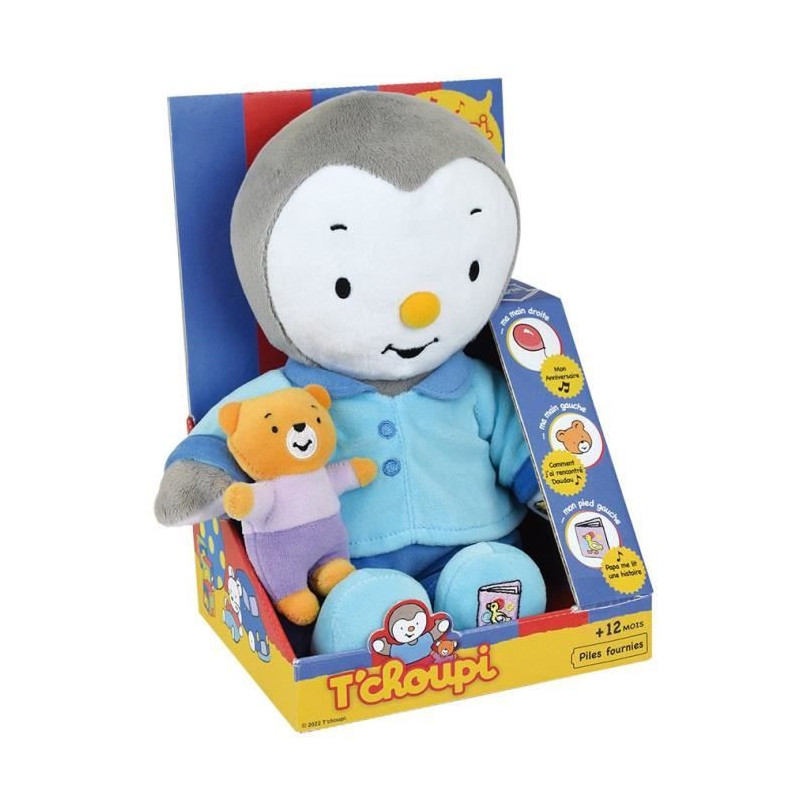 T'CHOUPI Plush Tell me a story ± 30 cm