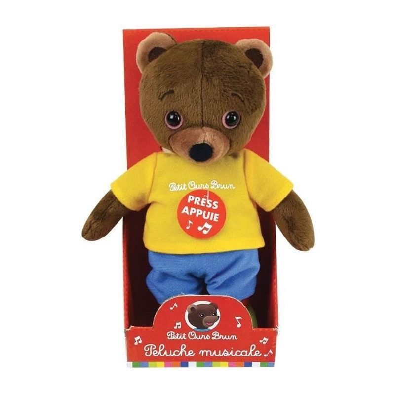 LITTLE BEAR BROWN Musical Plush For Children - 22 cm