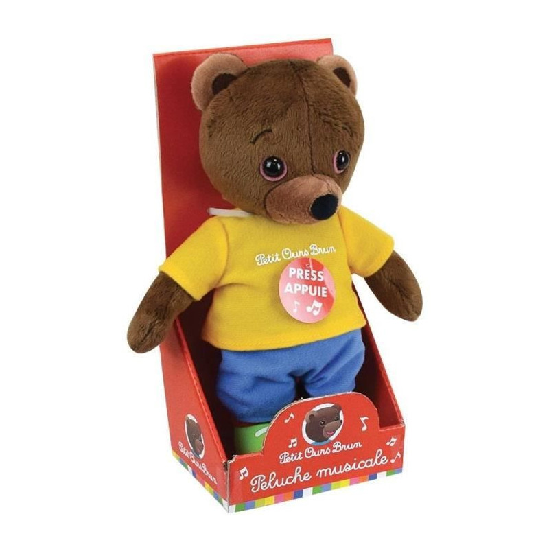 LITTLE BEAR BROWN Musical Plush For Children - 22 cm