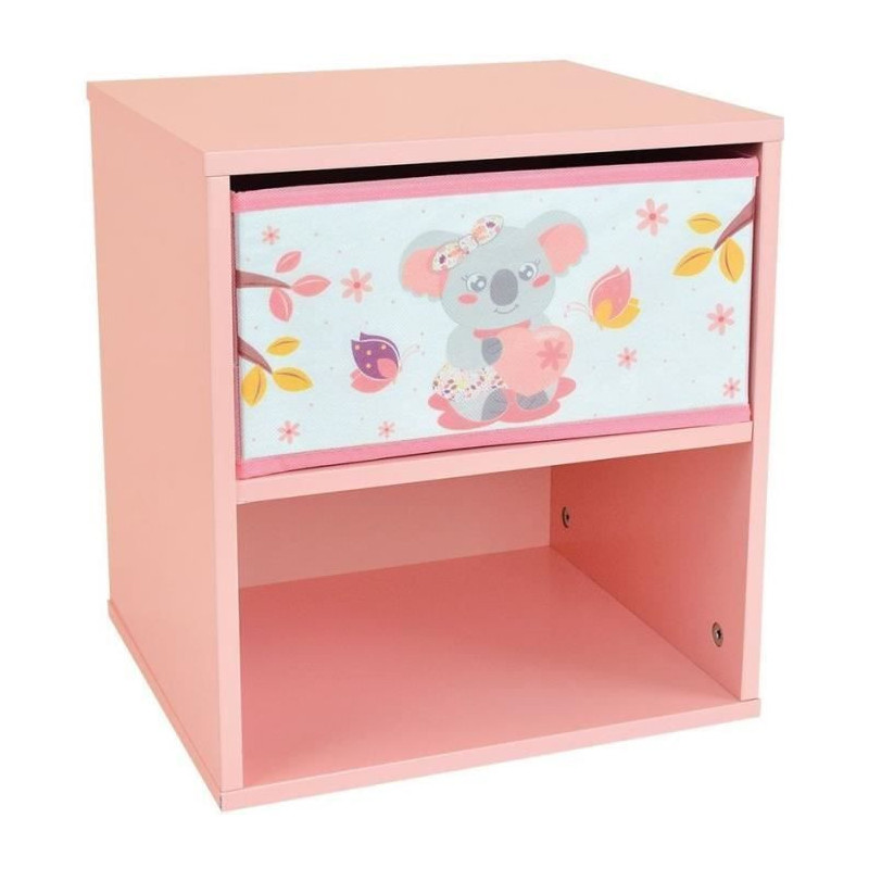CALLY MIMI KOALA Bedside table with a drawer ± 36 x 33 x 30 cm for ch