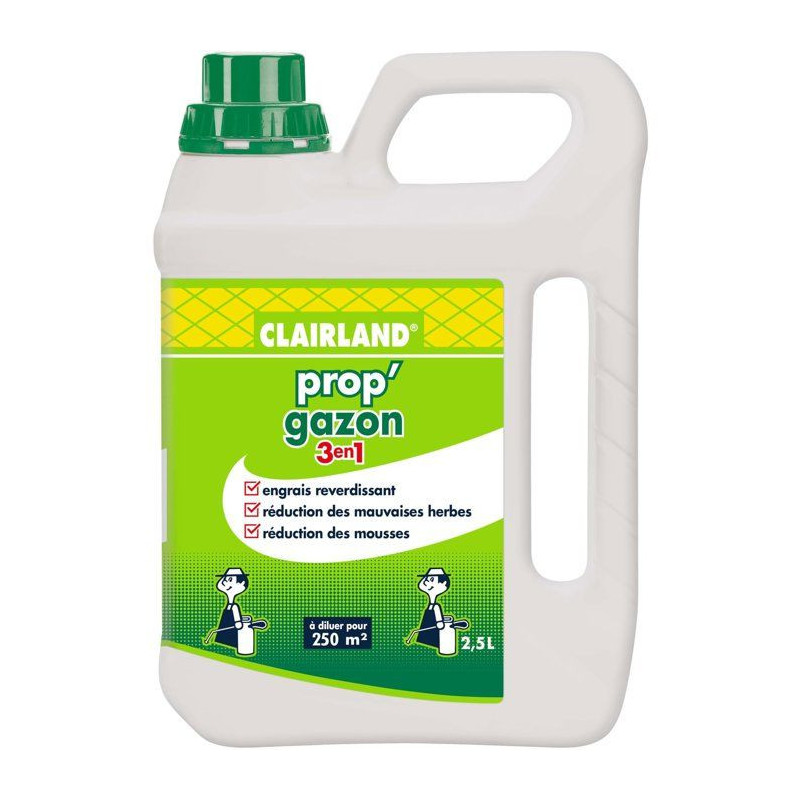 Prop'Gazon 3 in 1 Liquid Lawn Fertilizer - Clairland - Concentrate 2.5
