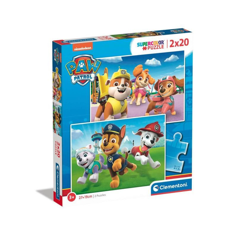 CLEMENTONI - 2x20 pieces - Paw Patrol