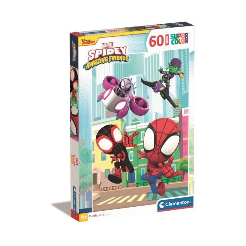 CLEMENTONI - 60 pieces Maxi - Spidey and his extraordinary friends