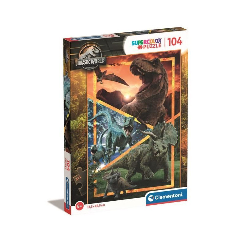 CLEMENTONI - 104 pieces Super - Jurassic World