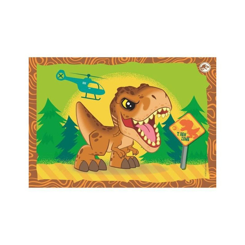 CLEMENTONI 4 in 1 Jurassic World Puzzle
