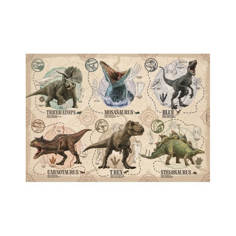 CLEMENTONI - 104 pieces - Jurassic World