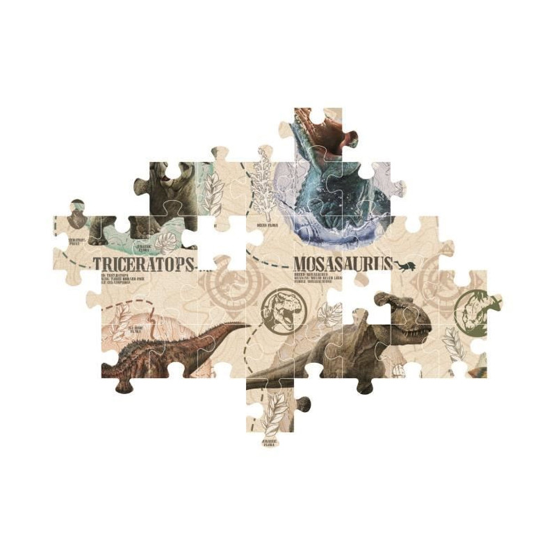 CLEMENTONI - 104 pieces - Jurassic World
