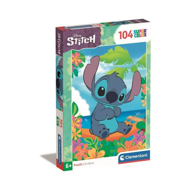 Puzzle - CLEMENTONI - Stitch - 104 pieces - Cartoons and comics - Chil