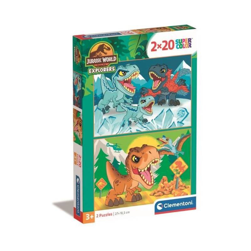 CLEMENTONI - 2x20 pieces - Jurassic World