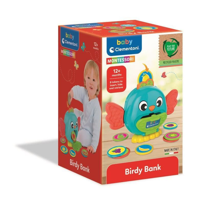 The bird piggy bank Montessori CLEMENTONI
