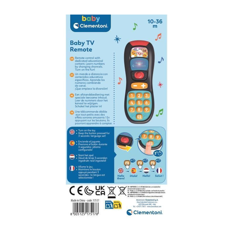 CLEMENTONI Talking Baby Remote Control