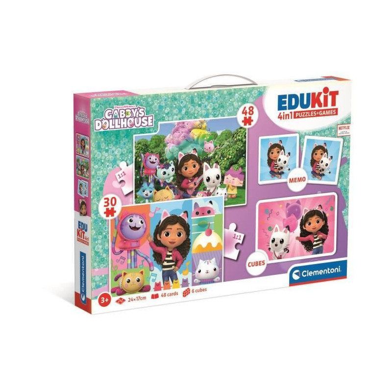 Edukit 4 in 1 Gabby and the magic house CLEMENTONI