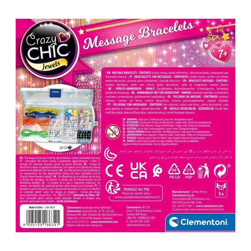 Clementoni - Crazy Chic - Message bracelets