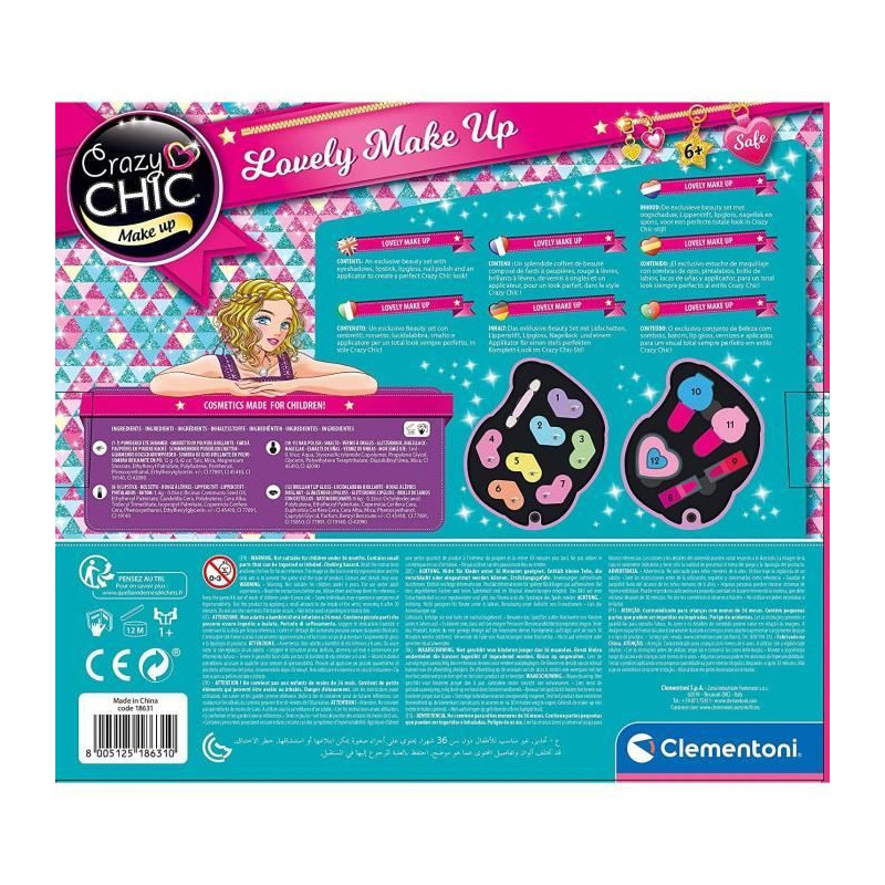 Clementoni - Crazy Chic - Sirene Makeup Palette