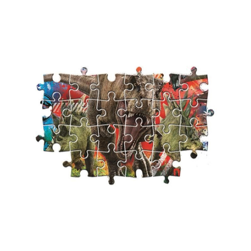 CLEMENTONI - 26456 - SuperColor 60 pieces Maxi - Jurassic World