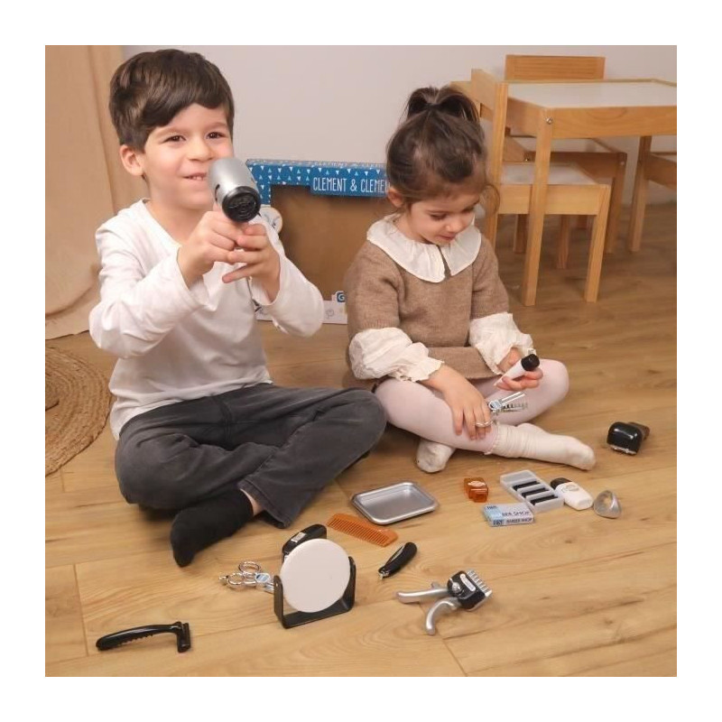 Hairdresser Set - Barber Pretend Play - CLEMENT CLEMENTINE - Clippers,