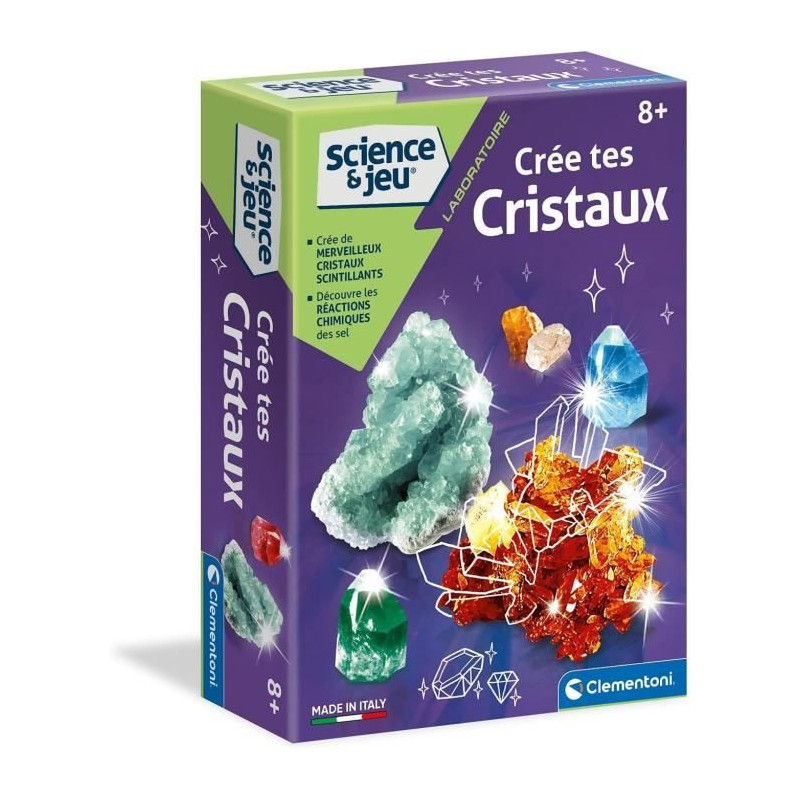 CLEMENTONI Science & Game - Creates Crystals - Scientific Game