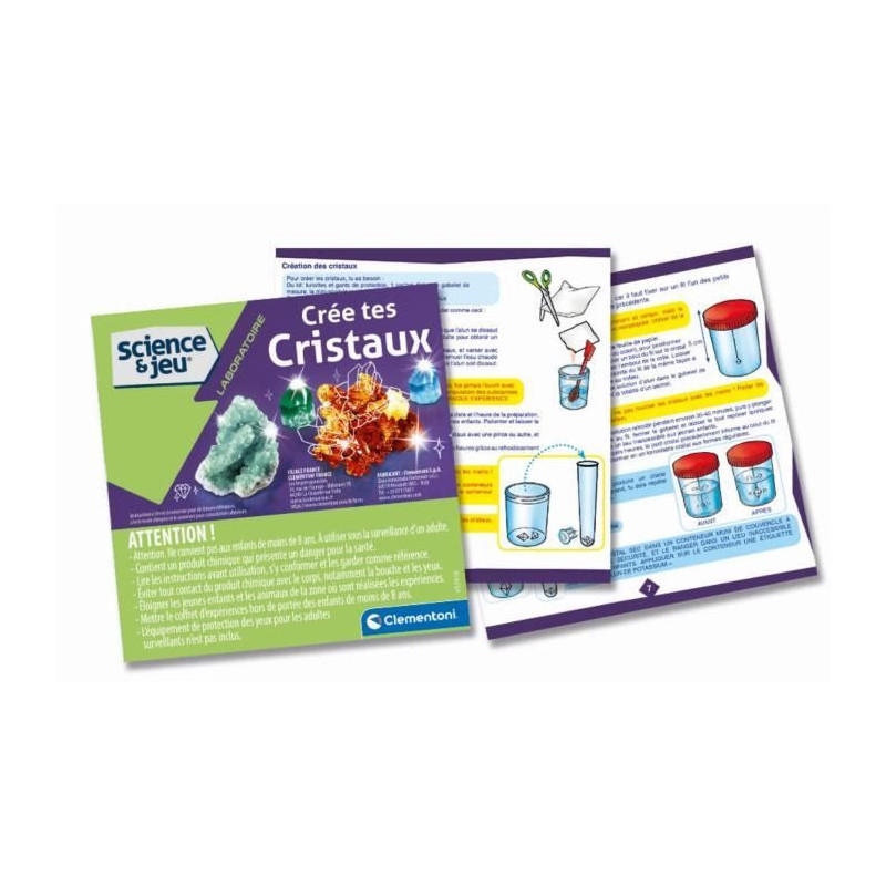 CLEMENTONI Science & Game - Creates Crystals - Scientific Game