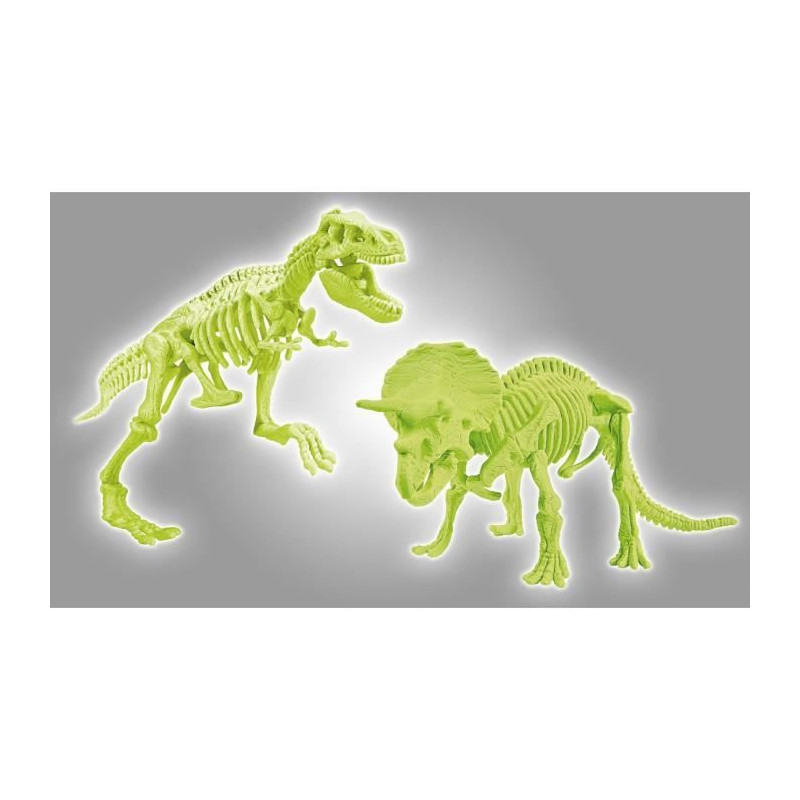 CLEMENTONI Archéo Ludic - T-Rex & Triceratops Phosphorescent - Scienc